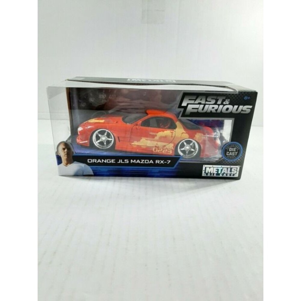 Jada Fast & Furious 1:24 Die Cast Orange Julius's 1993 Mazda Rx-7 FD Tuner